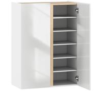 HOMCOM Armario para zapatos con función Soft-Close, diseño de 6 niveles sin manijas, capacidad para hasta 18 pares, para pasillo, entrada, Madera, Blanco