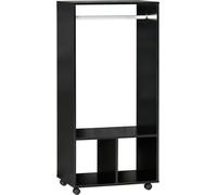 Homcom Armario ropero 60x40x128 cm negro