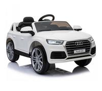 HOMCOM Coche Eléctrico para Niño +3 Años Audi Q5 con Mando a Distancia MP3 Luces y Sonidos Apertura de Puerta 116x75x56cm Carga 30kg