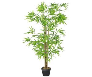 HOMCOM bambú Artificial Grande 150cm Planta Artificial, Plantas Artificiales de plástico en Maceta, Falsa Planta de bambú como Real con Musgo Artificial para Sala de Estar Dormitorio Oficina jardín