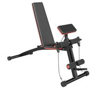 HOMCOM-Banco de Pesas Inclinable, Banco de Musculación, Respaldo Inclinable black