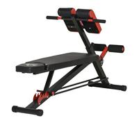 HOMCOM Banco Musculación Banco de Mancuerna Inclinable Multifuncional con 4 Niveles de Altura Ajustable Ideal para Pesas Aosom España