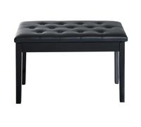 HOMCOM Taburete de Piano Banco de Teclado con Espacio de Almacenamiento 75x35x50 cm y Cuero Sintetico Aosom España