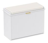 HOMCOM Banco para zapatos con cojín de asiento acolchado y cajón abatible, zapatero con capacidad de hasta 120 kg para pasillo, entrada y porche, 62x26x47,5 cm, blanco