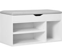 Homcom Banco zapatero 80x30x43cm blanco