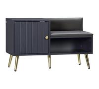 Homcom Banco zapatero 80x33x49 cm gris