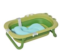 HOMCOM Bañera Plegable para Bebé 0-3 Años 50 L 80x53,9x20,8 cm Verde