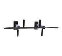 HOMCOM Barra de Dominadas de Pared Acero Entrenamiento Casa 105,5x28x49 cm Negro Barra de Tracción Resistente Aosom España