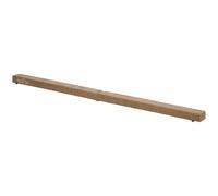 HOMCOM Barra de equilibrio plegable, antideslizante, cubierta de ante, madera resistente, 210 x 10 x 6,5 cm, Marrón