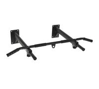 HOMCOM Barras de Dominadas para Pared 2 en 1 Carga Máxima 150 kg Negro | Colgador de Saco de Boxeo, Entrenamiento Muscular, Pull Up, para Casa