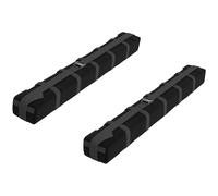 HOMCOM Barras de Techo Universales para Vehículos 85x10x8 cm Negro Carga Máxima 75 kg Fácil Montaje Seguridad Aosom España