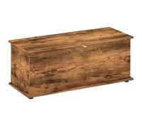 HOMCOM Baúl 113L Caja para Mantas 100x40x40 cm, Marrón rústico