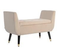 HOMCOM Baúl Banco de Almacenamiento 107x42x65cm, Beige