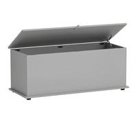 HOMCOM - Baúl de almacenamiento, banco de almacenamiento con tapa abatible y bisagras de seguridad, banco para zapatos, mueble de entrada, pasillo, dormitorio, sala de estar, 100 x 40 x 40 cm, color