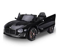 HOMCOM Coche Eléctrico para Niños Bentley GT Coche de Bateria para Niños de +3 Años Velocidad 2,5-5 km/h 2 Modos de Control Música Faros Retroceder 108x60x43 cm Negro