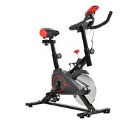 Homcom Bicicleta Estática Con Pantalla Lcd Volante De Inercia De 6kg Sillín Y Manillar Ajustables En Altura Y Resistencia Regulable 85x46x114 Cm Ne One Size