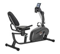 Homcom Bicicleta Estática Con Respaldo De 8 Niveles De Resistencia Con Volante