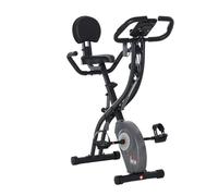HOMCOM Bicicleta Estática Plegable con Volante de Inercia de 1,5 kg Sensor de Pulso Resistencia Ajustable de 8 Niveles 107x53x107 cm Negro|Aosom.es