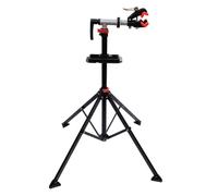 HOMCOM Bicicletas Soporte de Pie 109-180cm Reparación Bicicletas con Bandeja Herramientas Bici Carga 30 kg