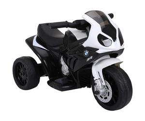 HomCom BMW Triciclo Trimoto Moto Eléctrica 6V Blanca/Negra