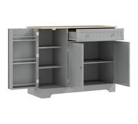 HOMCOM Buffet de cocina mueble de cocina con almacenamiento 2 armarios cajón estantes de puerta y estante ajustable 105x40x83 cm Aosom España
