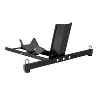 HOMCOM Caballete Bloqueador de Rueda para Moto Soporte Ajustable en 14 Niveles para Ruedas 34-84 cm Negro Aosom España