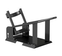 Homcom caballete de moto delantera carga 816,5 kg soporte para rueda delantera de motocicleta robusta con altura ajustable en 3 niveles para ruedas ø38,1-53,34 cm negro