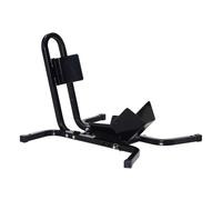 HOMCOM Caballete de Moto Delantera, Soporte para Rueda Delantera de Moto Ajustable en 3 Niveles de Metal Robusto, para Ruedas ∅43, 48, 53 cm, Negro