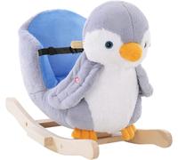 Homcom Caballito balancín infantil 60x33x50 cm gris