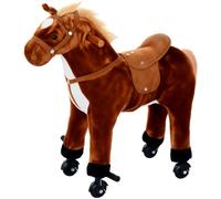 Homcom Caballito de Juguete 65x28x75 cm Marrón