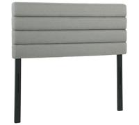 HOMCOM Cabecero de Cama 140 cm Altura Ajustable 3 Niveles Tapizado Gris