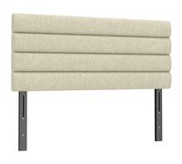 HOMCOM Cabecero de Cama 140 cm Tapizado en Lino Altura Ajustable de 3 Niveles 106/116/126 cm Montado a la Pared Beige