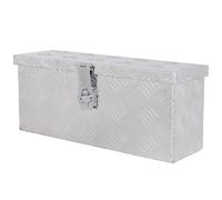 HOMCOM Caja de almacenamiento - caja de herramientas de aluminio - caja de herramientas alu. cierre con llave 50x15,5x20,5 cm Aosom España