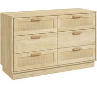 Homcom Cajonera de dormitorio 110x40x69 cm roble