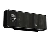 HOMCOM Calefactor cerámico de pared 1000/2000W, radiador eléctrico, ventilador, termostato, programable semanalmente, oscilación, detección de ventana abierta, temporizador 24 H, mando a distancia,