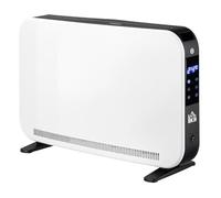 HOMCOM Calefactor Eléctrico 1830-2180W Calefactor para Baño con 3 Modos de Calefacción Pantalla Táctil LED Termostato Regulable Temporizador y Protección Contra Sobrecalentamiento para 12-18 ㎡ Blanco