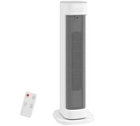 HOMCOM Calefactor Eléctrico Bajo Consumo 2000W con 3 Modos Termostato Regulable Protección contra Vuelcos y Sobrecalentamiento