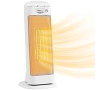 Homcom Calefactor Eléctrico Bajo Consumo 2000w Con 4 Modos Termostato Regulable