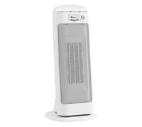 HOMCOM Calefactor Eléctrico Bajo Consumo Aire Caliente, 2000W PTC, Blanco | 4 Modos, Termostato Regulable, Oscilación de 55°, Protección Antivuelco y Sobrecalentamiento, para 15㎡, Dormitorio