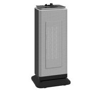 HOMCOM Calefactor Eléctrico Bajo Consumo Cerámico, 2000W PTC, con 3 Modos, Termostato Regulable, Oscilación de 55°, Protección contra Vuelcos y Sobrecalentamiento para 15㎡ en Dormitorio, Negro