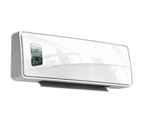 HOMCOM Calefactor Eléctrico Cerámico de Pared 2000W con 3 Modos | Pantalla LED, Termostato Regulable, Temporizador 24h, Oscilación, Mando a Distancia, Detección de Ventanas Abiertas