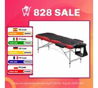 HOMCOM Cama De Masaje Madera Plegable 185 x 60cm Tatuaje Terapia Cama Naranja