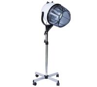 HOMCOM Campana Casco Secador De Pelo 80w Secador De Peluqueria Con Capucha Y Tripode, Blanco