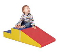 HOMCOM - Campo de motor para bebé modular, juguetes de escalada, espuma de bloques de construcción juguetes educativos, 2 ladrillos gigantes de espuma, para niños, de 12 a 36 meses, multicolor