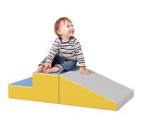 HOMCOM - Campo de motor para bebé modular, juguetes de escalada, espuma de bloques de construcción juguetes educativos, 2 ladrillos gigantes de espuma, para niños, de 12 a 36 meses, multicolor