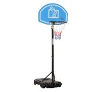 HOMCOM Canasta de Baloncesto Exterior Ajustable 160-210 cm con Ruedas Base Rellenable Negro 76x70x254 cm Aosom España