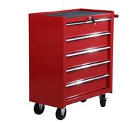 HomCom E2-0004 Carro de Herramientas Rojo