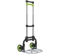 HOMCOM Carro Plegable de Aluminio con Mango telescópico, Altura Ajustable