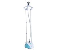HOMCOM Centro de Planchado Vertical de Doble Barra tipo Plancha de Vapor 1800W Depósito 2L y Temperatura Ajustable a 11 Niveles