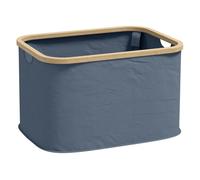 HOMCOM Cesto para Ropa Sucia Plegable Cesto de la Ropa Sucia 36 L con Asas para Baño Dormitorio Lavadero 44,3x33,3x26,5 cm Gris